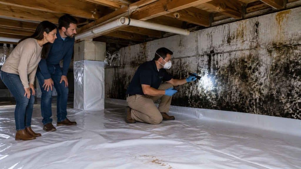 Crawl Space Mold Removal1